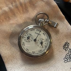 Vintage /Antique PEDOMETER for YARDS/The ALBITZ Co. MILES Pocket Watch